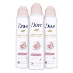 Dove Dry Spray Antiperspirant Deodorant for Women, Beauty Finish, 48 Hour Protection, Soft And Comfortable Underarms, Rose, 3.8 Oz, Pack of 3